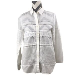 LAST CHANCE! GAP Button-down Eyelet Top - Size XS